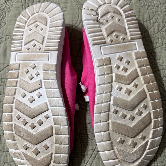 Gypsy Jazz Pink and White Moccasin Shoes - Picture 6 of 8
